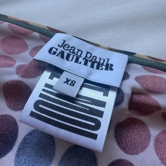 Jean Paul Gaultier Polkadot Long Sleeve Crop Top - Picture 5 of 5